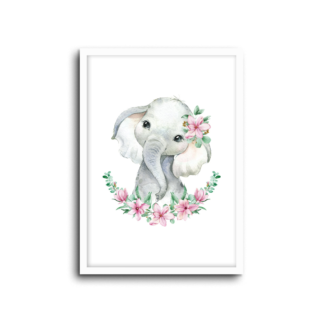 Wall Print | Elephant - Floral