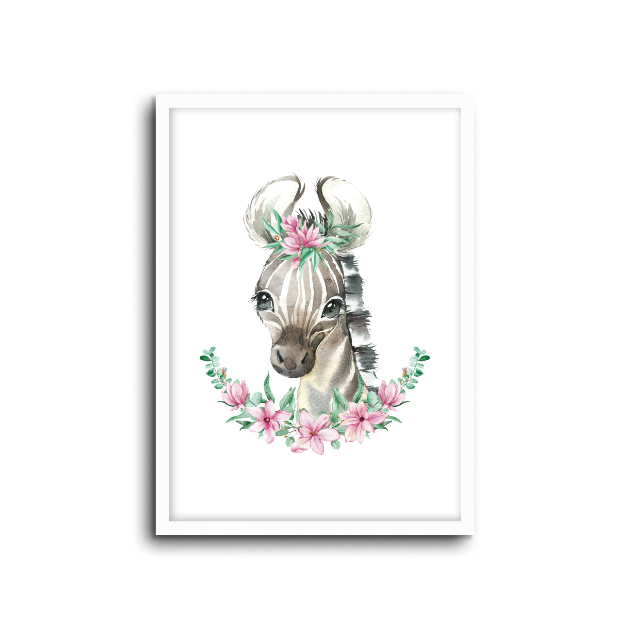 Wall Print | Zebra - Floral