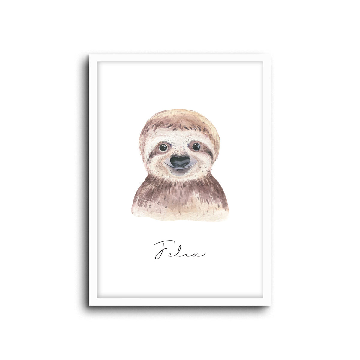 Wall Print | Sloth (Custom Name)