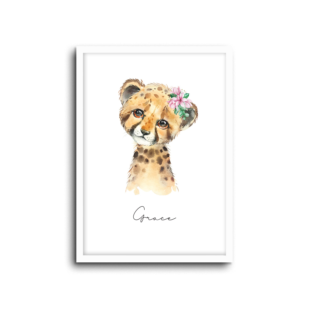 Wall Print | Cheetah (Custom Name)