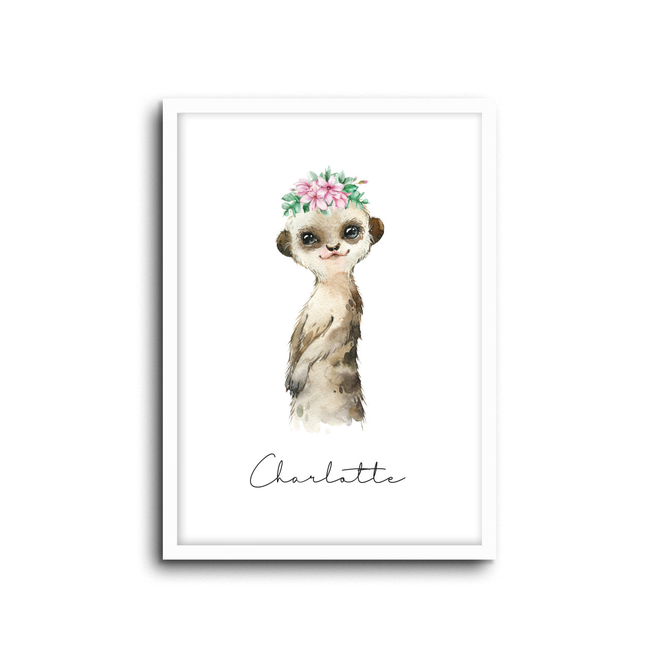 Wall Print | Meerkat (Custom Name)