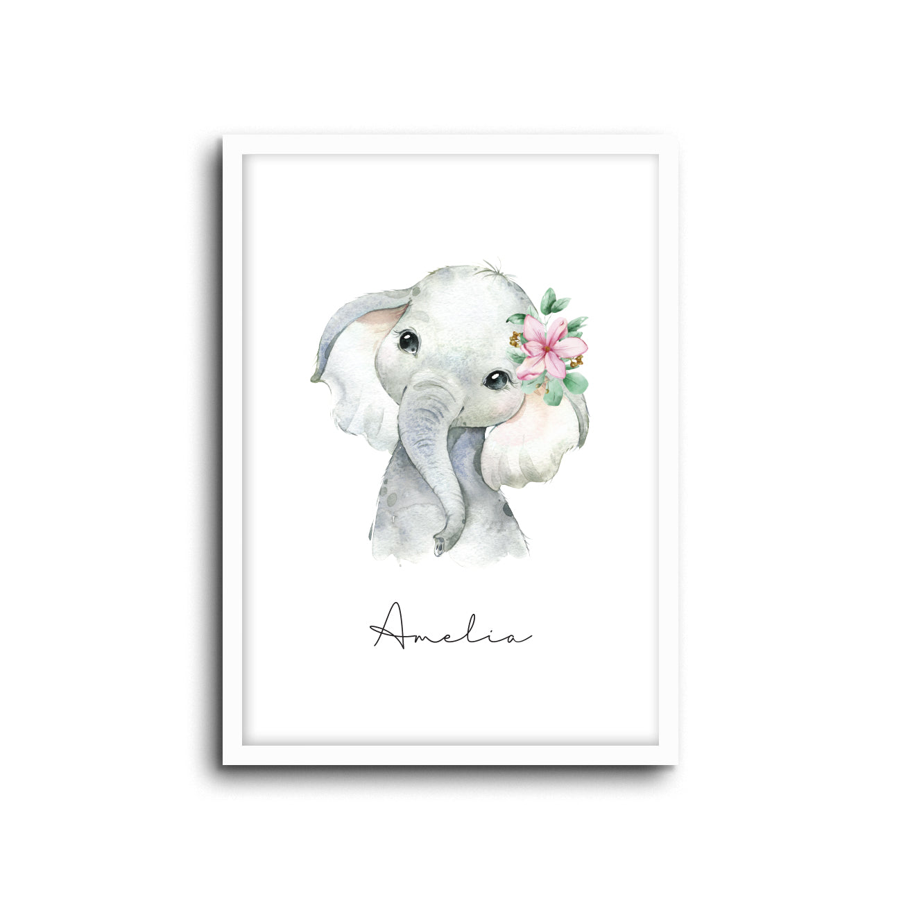 Wall Print | Elephant (Custom Name)