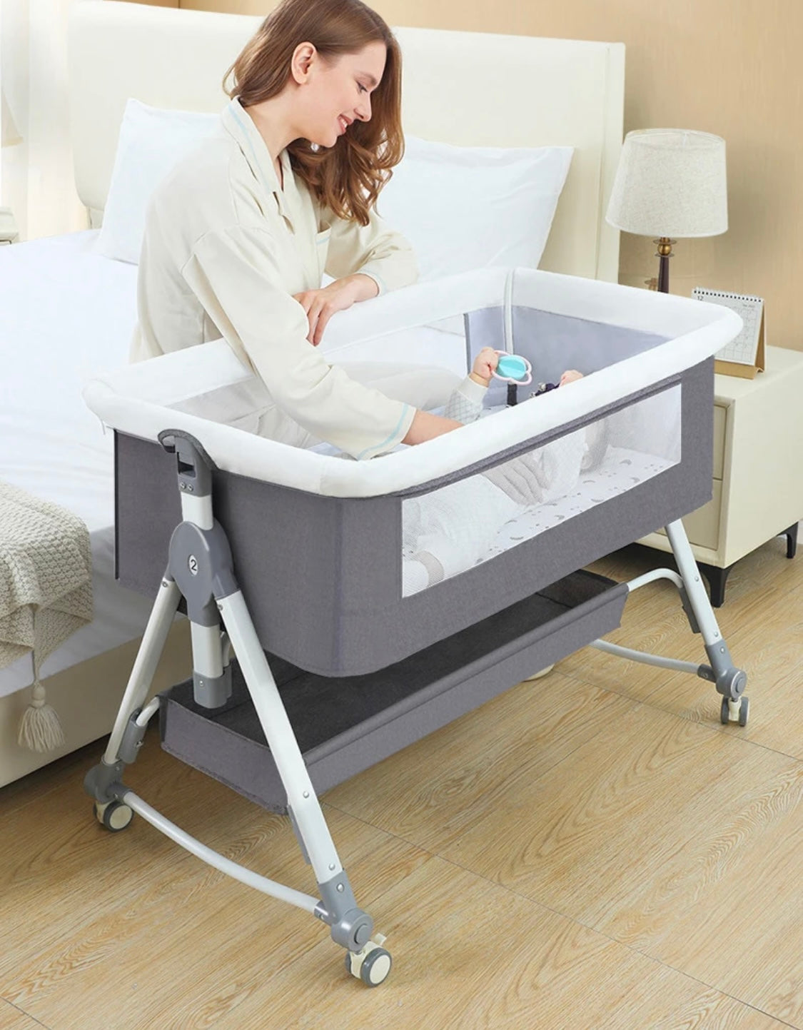 Baby Multifunctional Co-Sleeper Bed and Changing Table