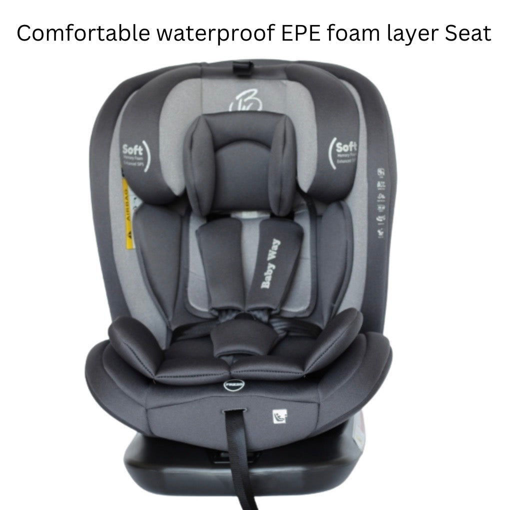 All-Rider 360 Rotating Convertible i-Size R129 Car Seat with ISOFIX and Top Tether - GREY