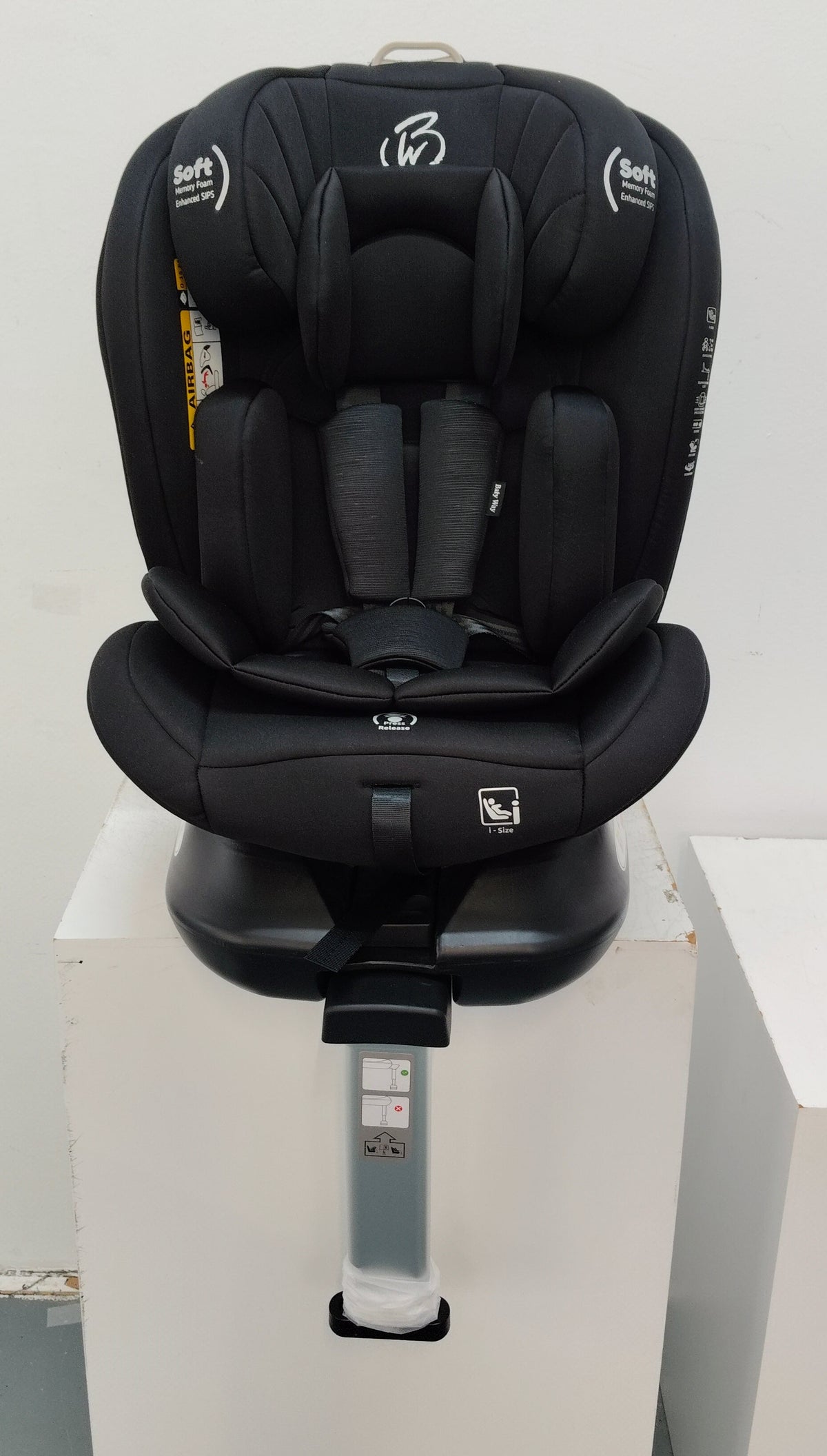 Preorder - SpinGuard BLACK 360 Rotation and Convertible Car Seat with ISOFIX + Leg Support