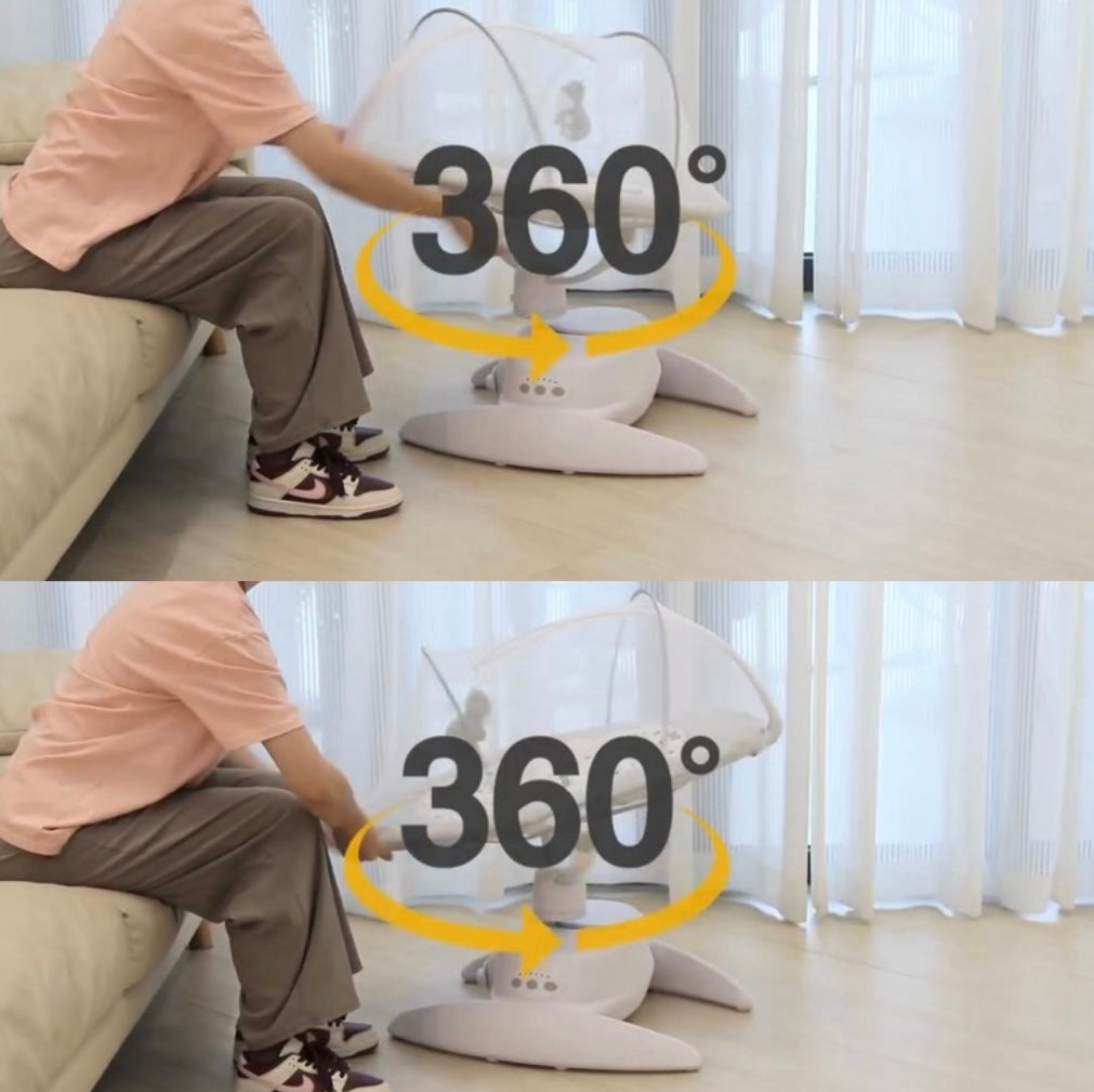 The Orbit 3D Advanced Baby Swing Rocker Soother Seat- Khaki