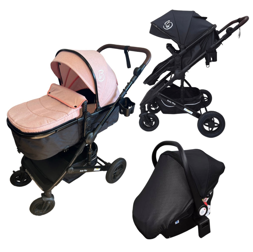 Preorder - Evolve 3 in 1 Stroller + Bassinet + i-Size Capsule Travel System with Sunshade Sets and Mattress + Colour Options
