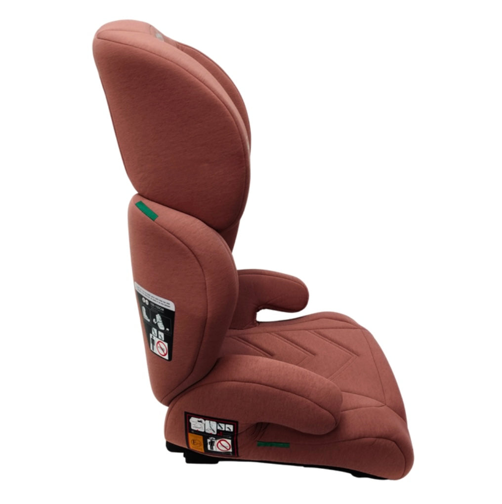 Zen i-Size Booster Car Seat with Isofix and Adjustable Headrest - PINK