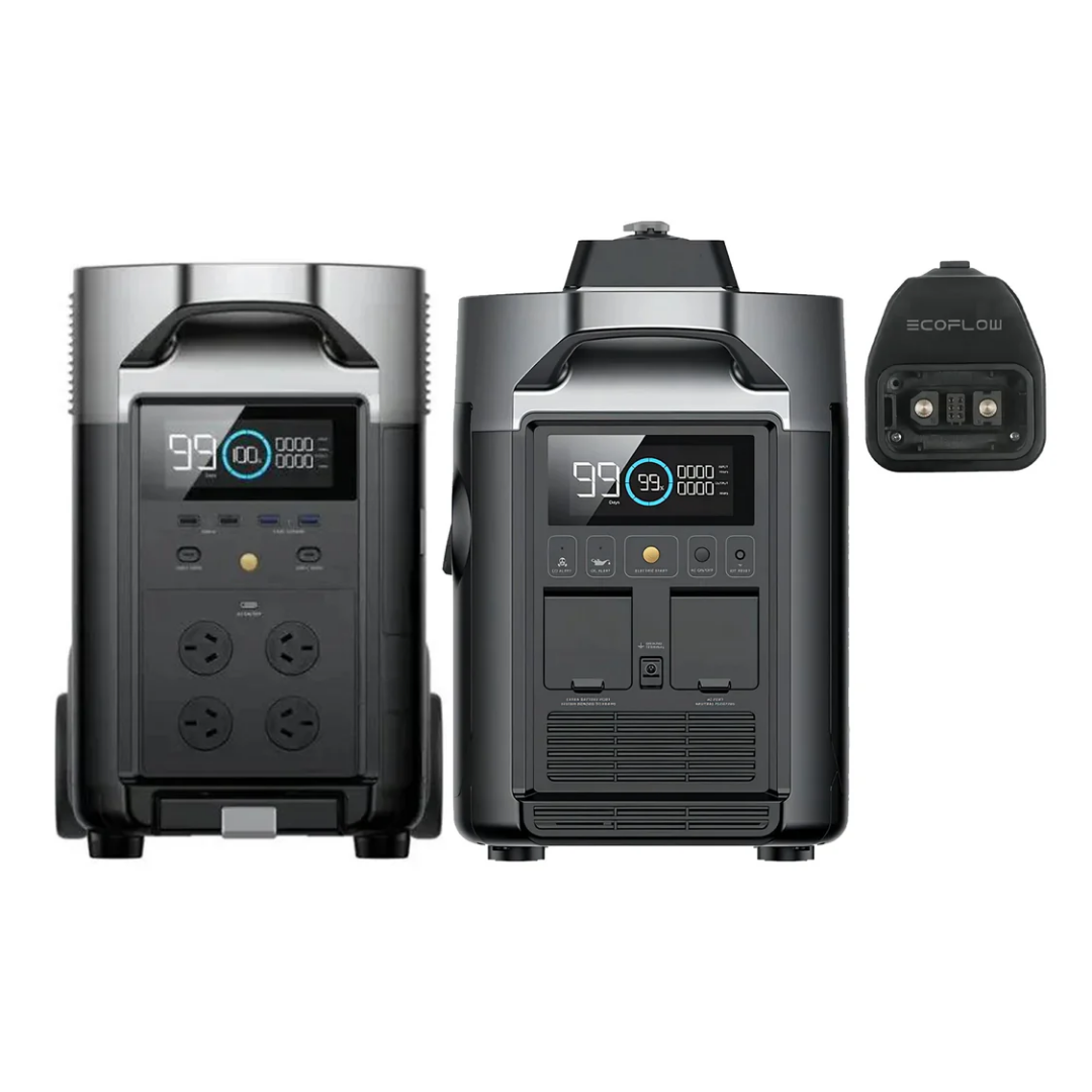 EcoFlow DELTA Pro + Dual Fuel Smart Generator + Adapter Bundle