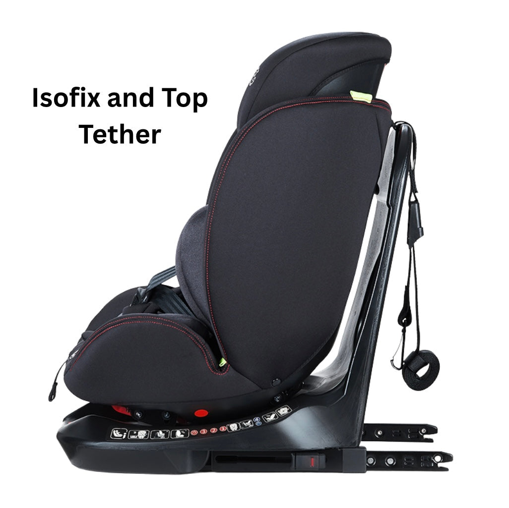 The Defender – i-Size 360 Rotating Convertible Car Seat with Isofix and Top Tether