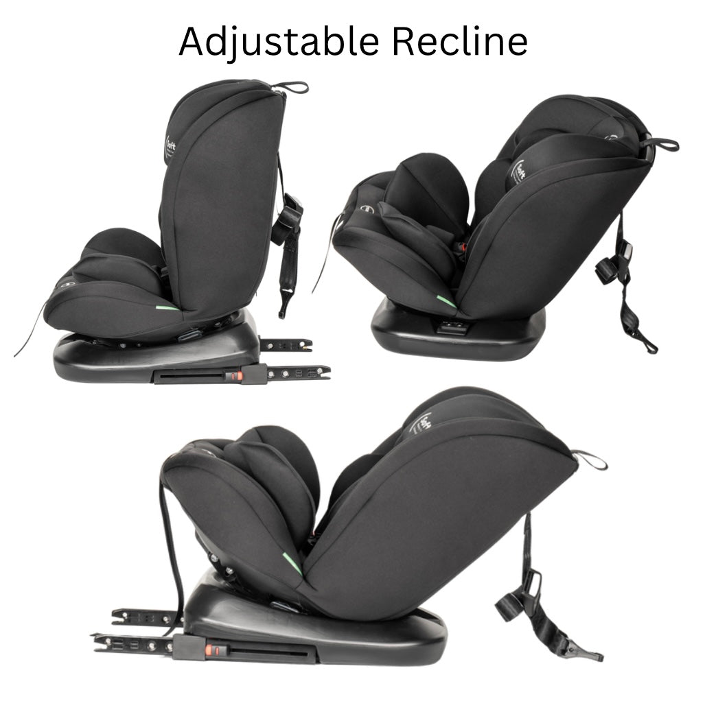 All-Rider 360 Rotating Convertible i-Size Car Seat with ISOFIX and Top Tether BLACK