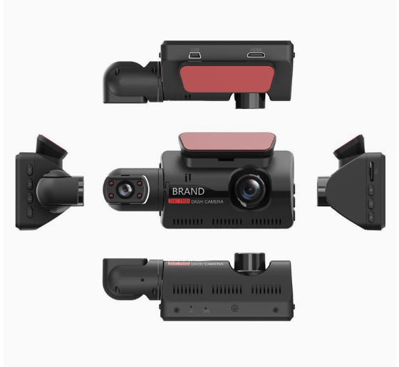 1080P Car DVR 3" Dual Lens Dash Cam Video Recorder Camera Night Vision