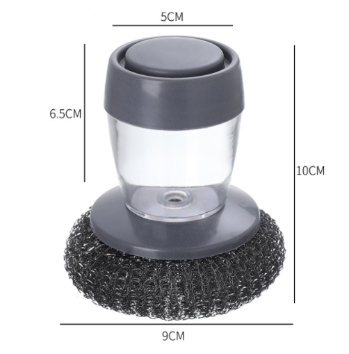Kitchen Soap Dispensing Pot Cleaning Brush