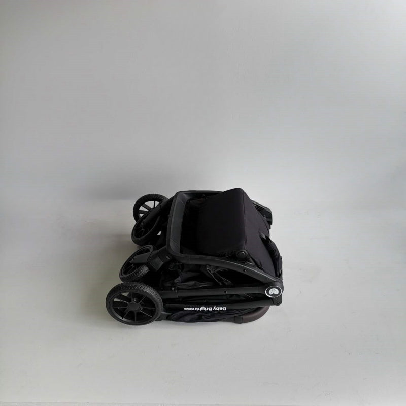 Baby Brightness FlexGo Auto Folding lightweight compact stroller with i-Size infant capsule and Rotation ISOFIX base Black