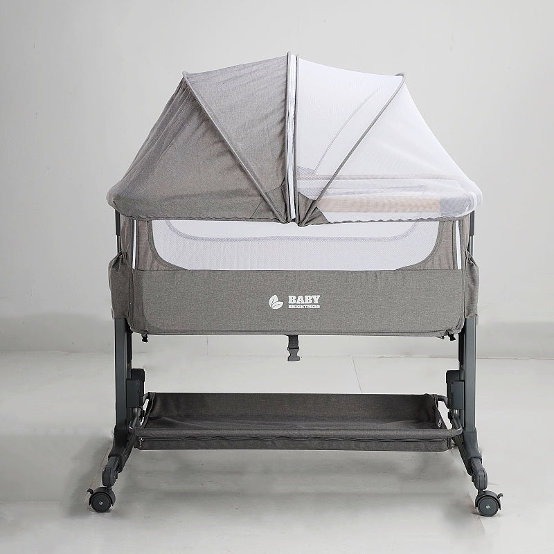 Baby Brightness Co Sleeper Bassinet Grey
