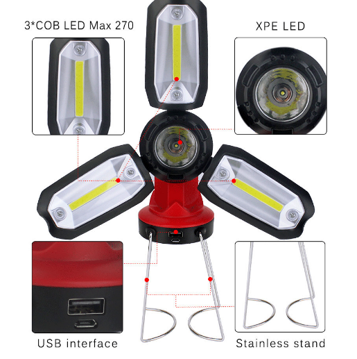 1000LM Camping Lantern Camping Light Torch