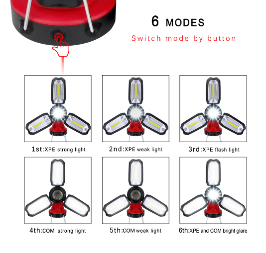 1000LM Camping Lantern Camping Light Torch