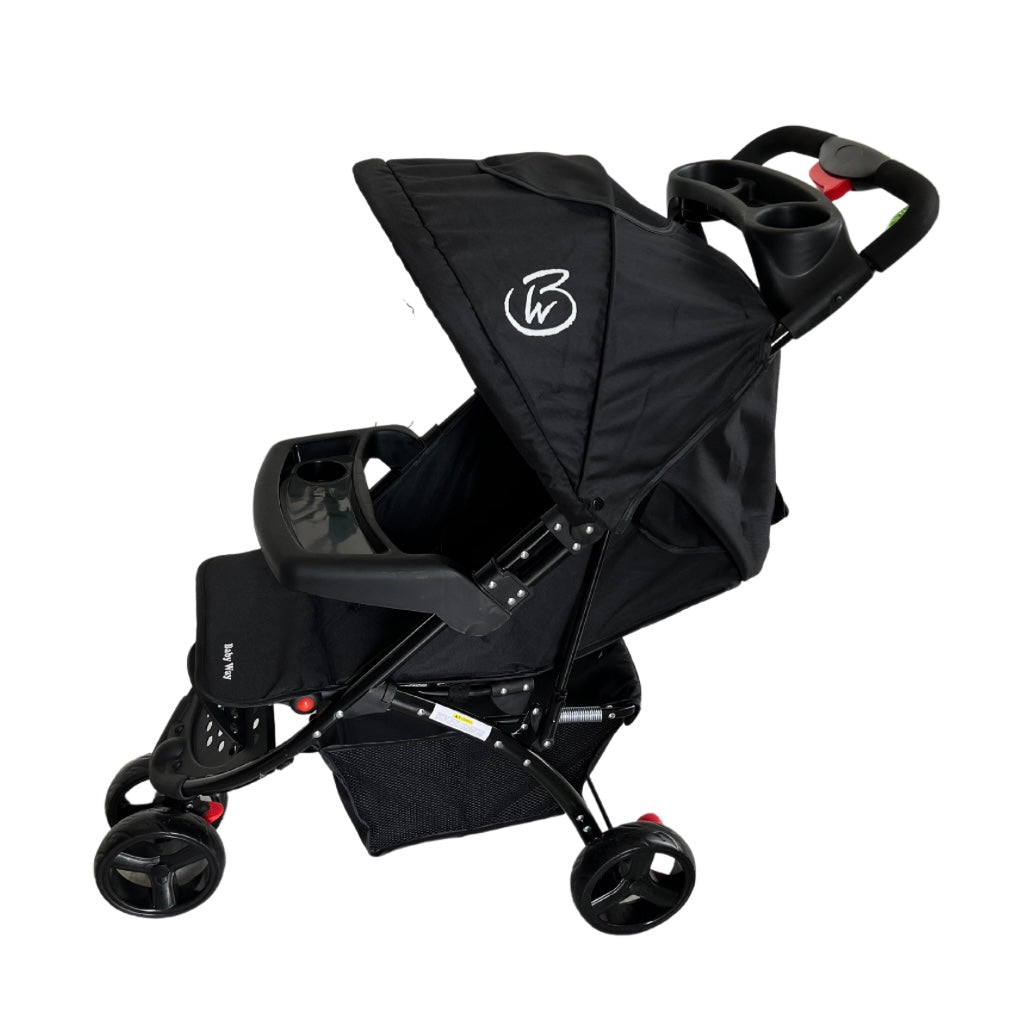The Jogger - Agile 3-Wheel Compact Stroller + Food Tray + Parents Tray