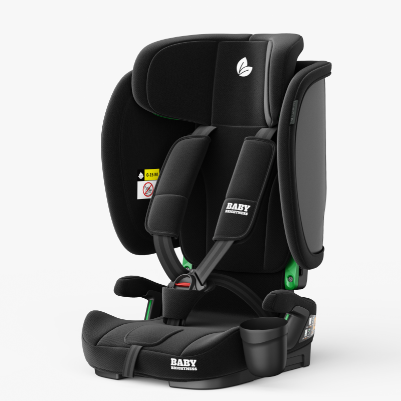 Baby Brightness FlexGo Portable Auto Folding Compact Travel Pram and Portable Travel Booster Car Seat Black