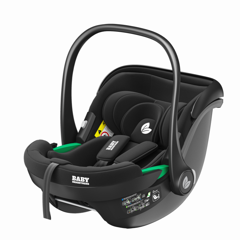 Baby Brightness easygo 2+ travel system, 3-wheel stroller+ infant capsule+ISOFIX Base black