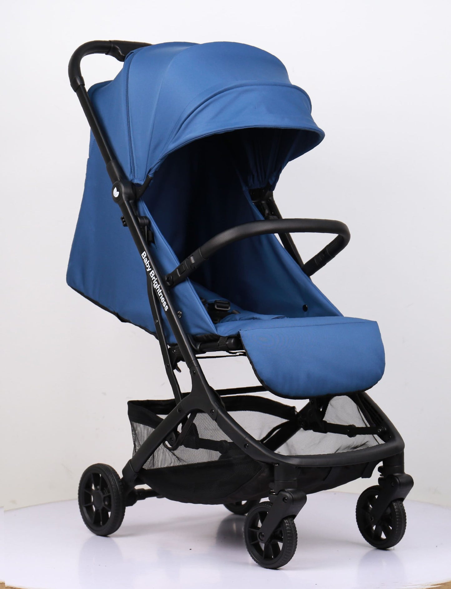 Baby Brightness AirGo Lightweight Compact Travel Pram and Portable ISOFIX Travel Booster Car Seat Blue
