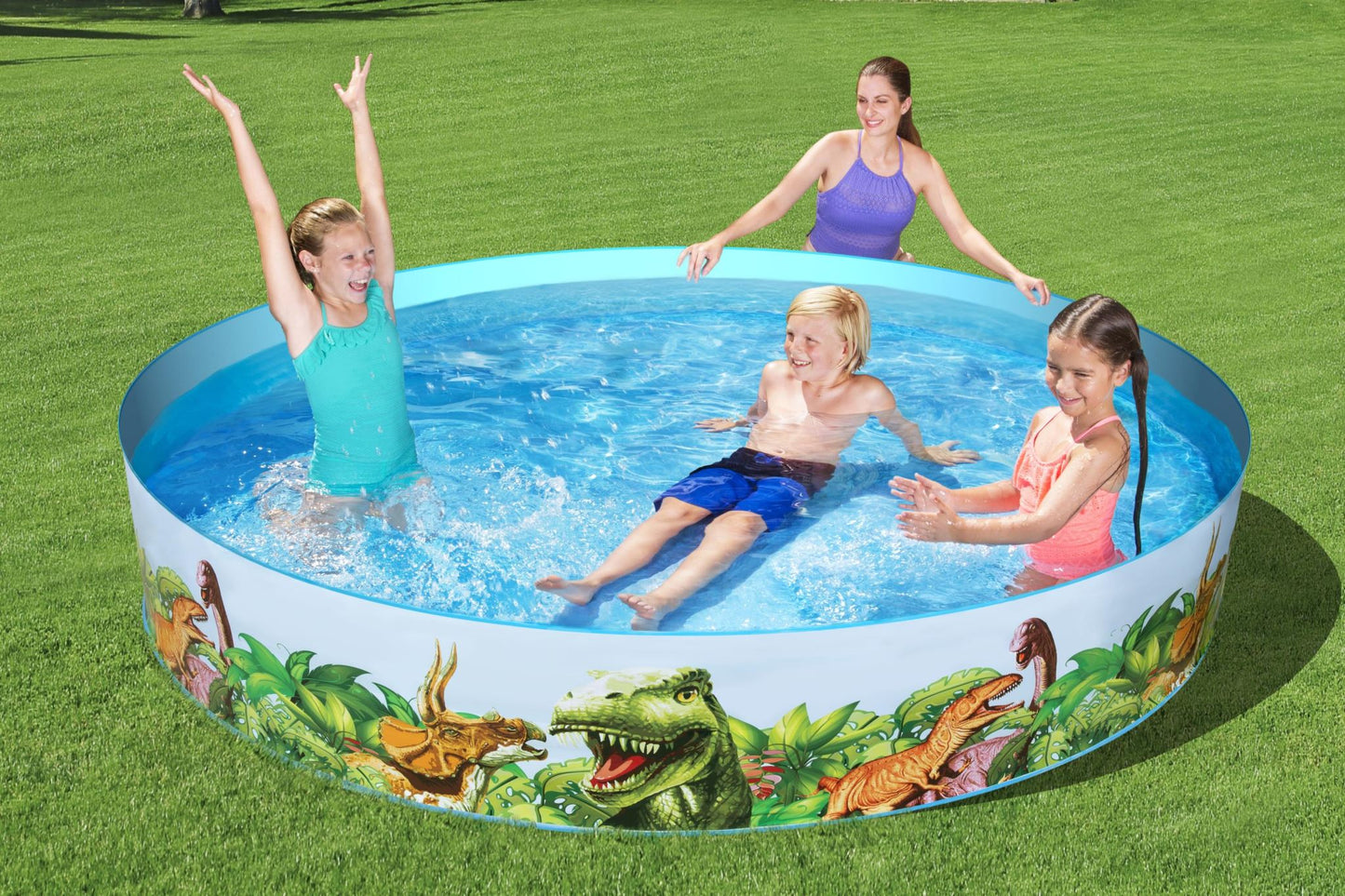 244x46cm Bestway Swimming Pool Above Ground Kids Play Pool