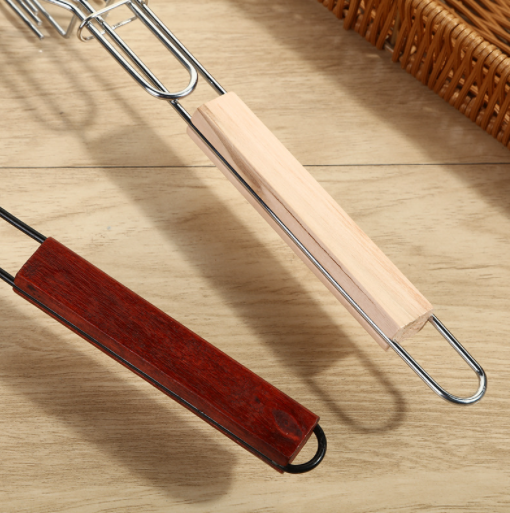 Grilling Basket BBQ Sausage Rack 4PCS