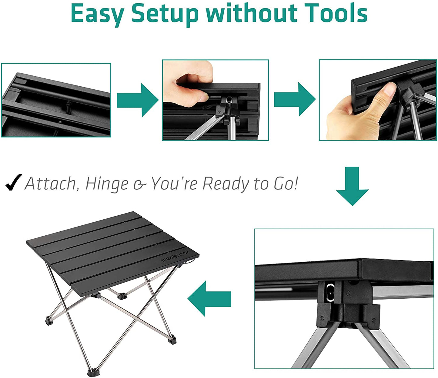 39.5x34.5x32cm Camping Table Foldable