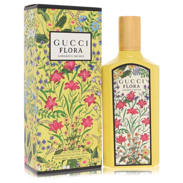 Flora Gorgeous Orchid Eau De Parfum Spray Refillable by Gucci 100 ml
