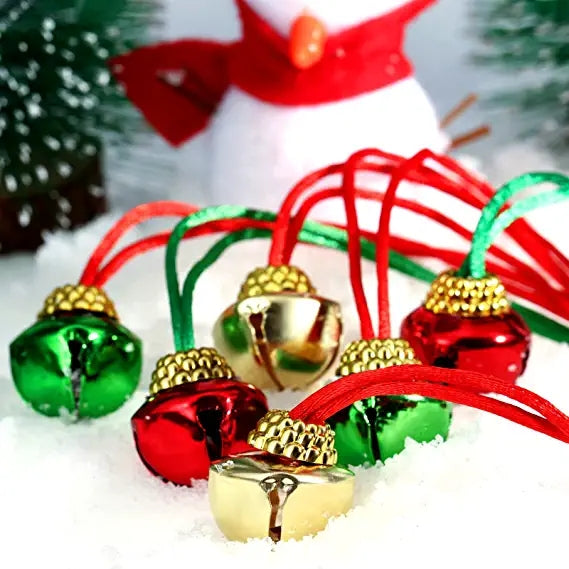 12Pcs Christmas Bell Necklaces