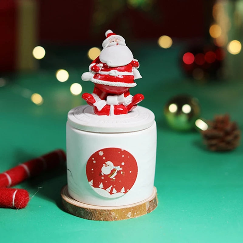 Christmas Scented Candles Gift Set Sage and Sea Salt