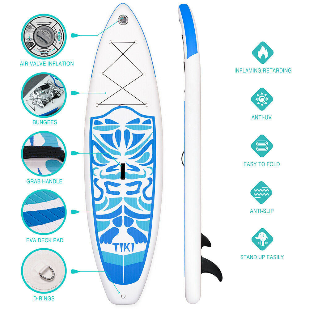 10'6'' Inflatable Stand Up Paddle Board SUP Surfboard