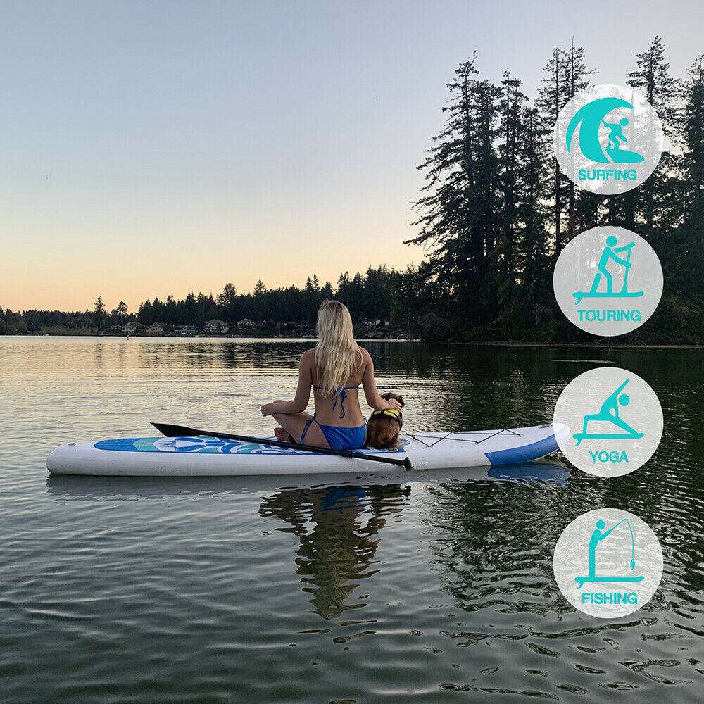 10'6'' Inflatable Stand Up Paddle Board SUP Surfboard - salelink.co.nz