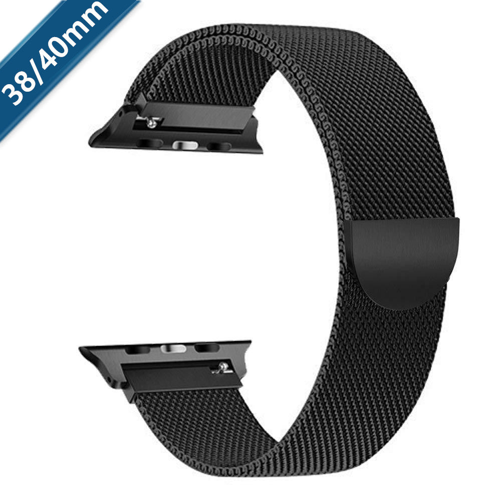 BLACK Apple Watch Band Strap 42mm(Series 10) 41mm 40mm 38mm