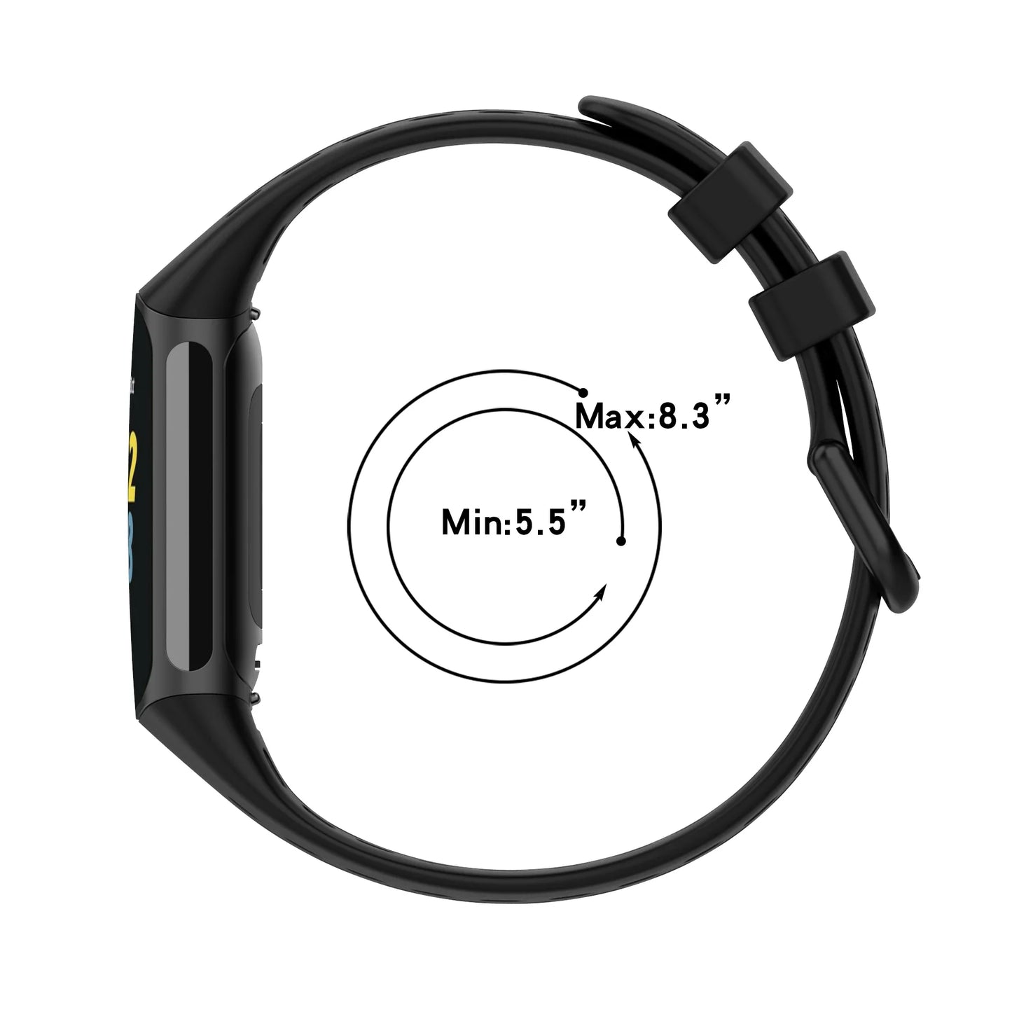Silicone Sports Strap for the Fitbit Charge 5/6 Series (12 colours available)