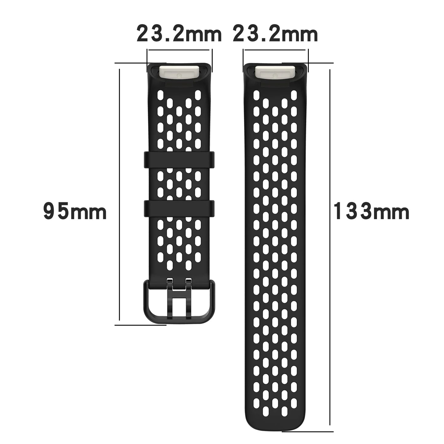 Silicone Sports Strap for the Fitbit Charge 5/6 Series (12 colours available)