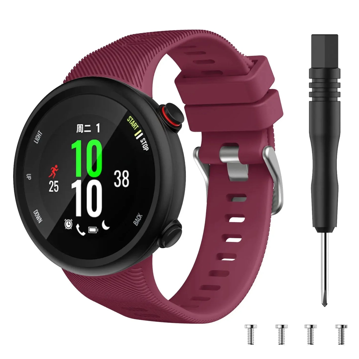 Silicone Strap for the Garmin Swim 2 & Forerunner 45S Series (available in 15 colours)