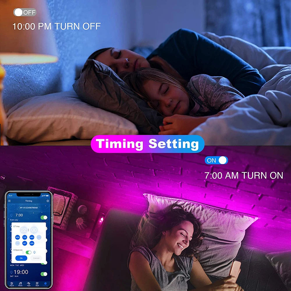 RGB LED Strip Lights with App Control – USB Colour Changing Light Strip