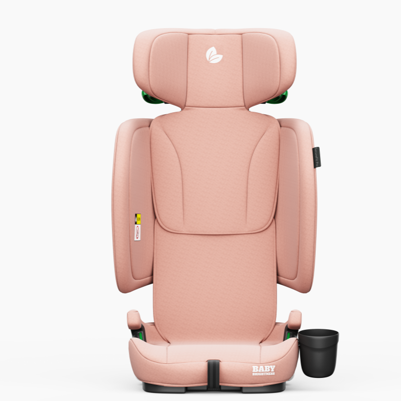 Baby Brightness AirGo Lightweight Compact Travel Pram and Portable ISOFIX Travel Booster Car Seat Pink