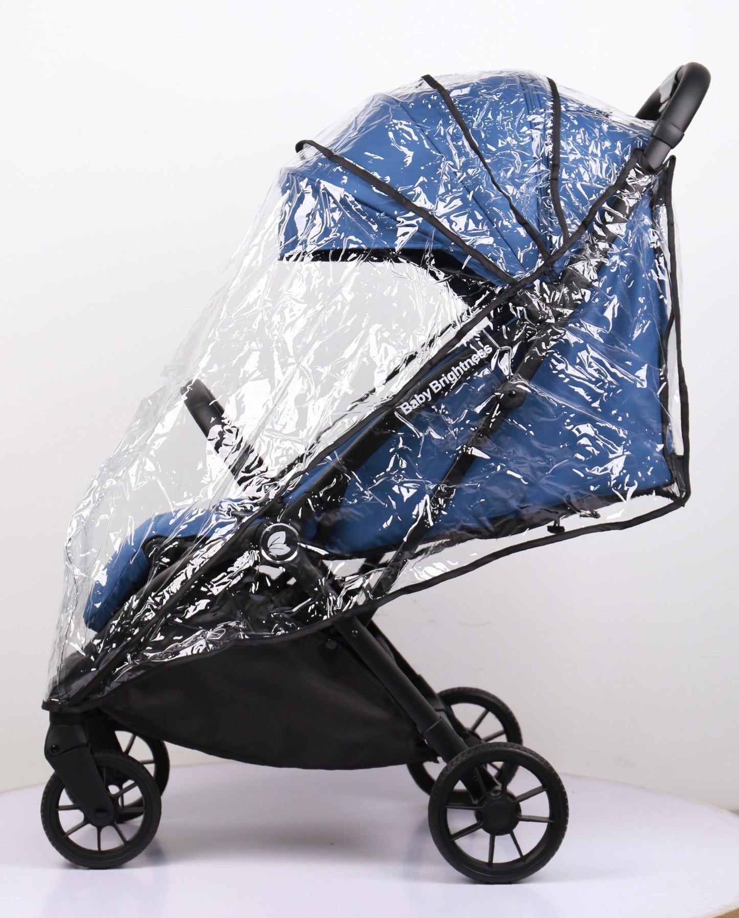 Baby Brightness FlexGo Auto Folding lightweight compact stroller with i-Size infant capsule and ISOFIX base Blue