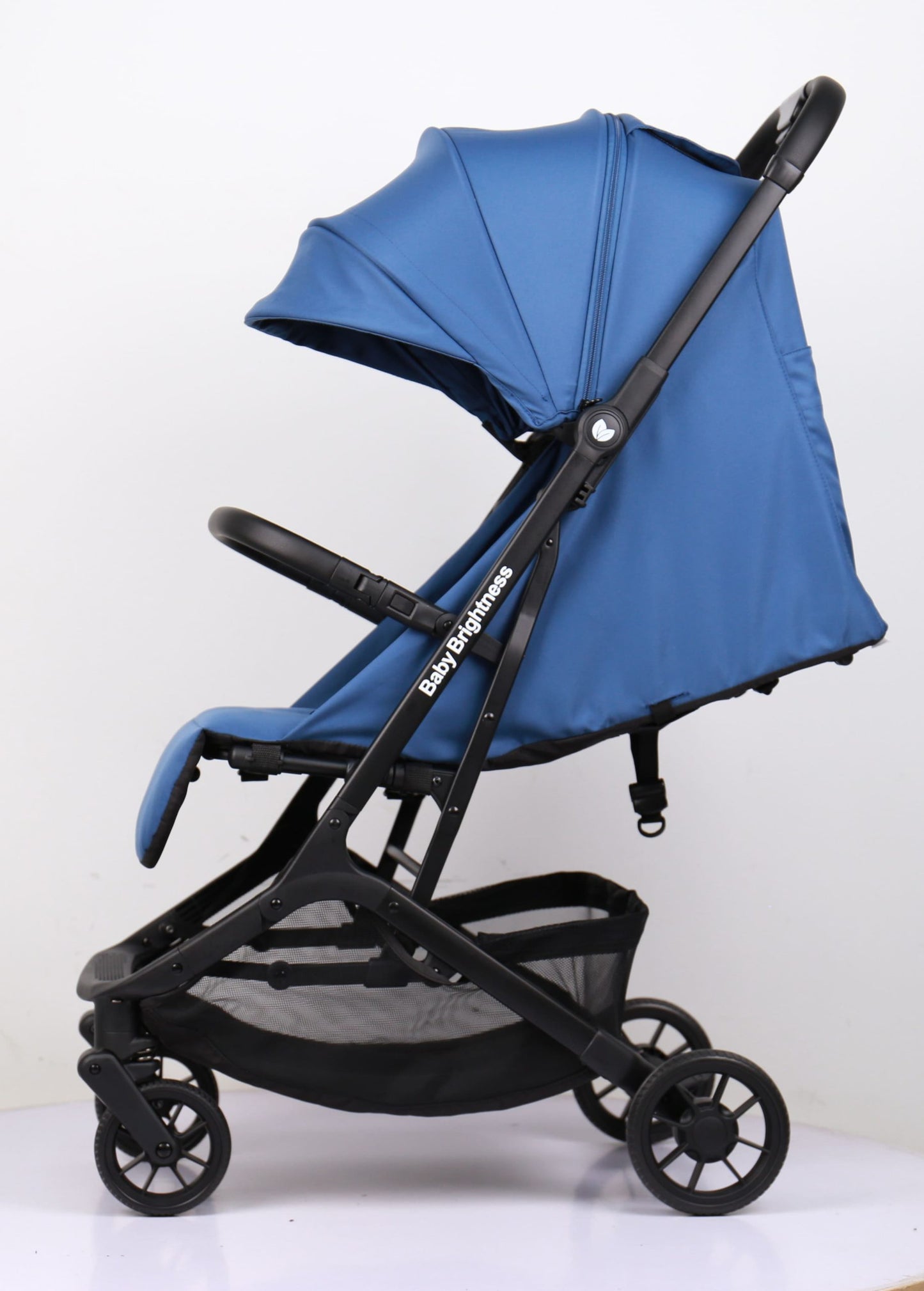 Baby Brightness AirGo Lightweight Compact Travel Pram and Portable ISOFIX Travel Booster Car Seat Blue