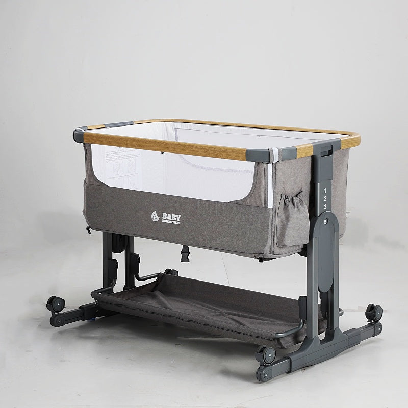 Baby Brightness Co Sleeper Bassinet Grey