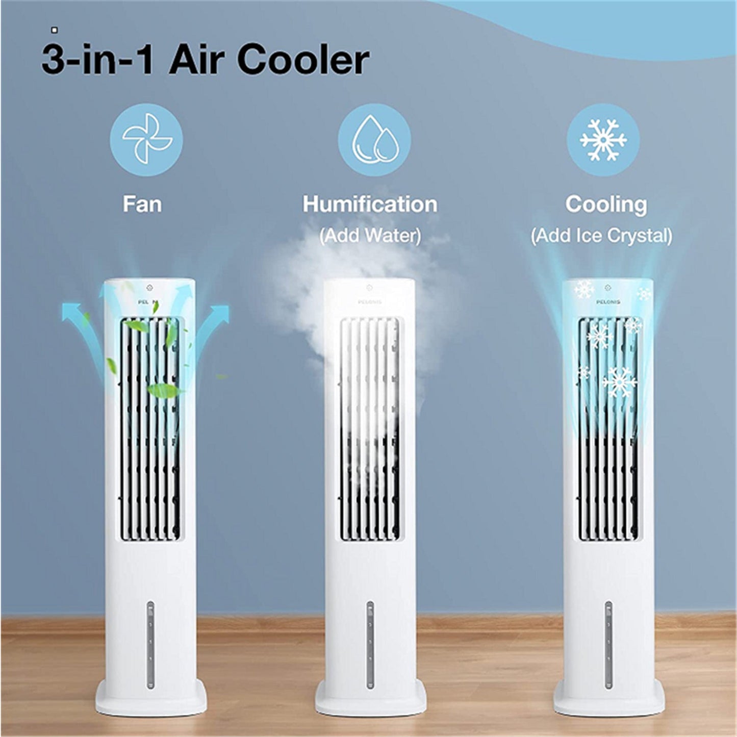 Midea Tower Fan Cooler Remote Control 4.8L Water Tank