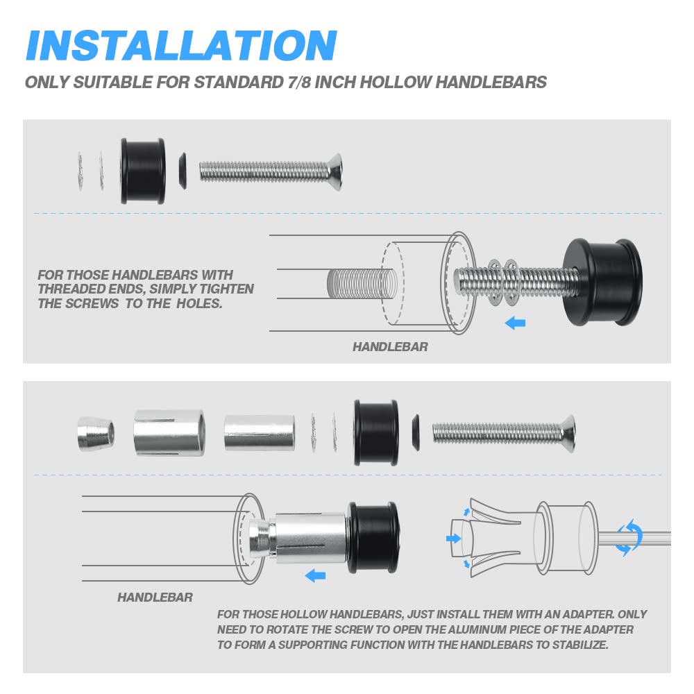 Motorcycle Bar End Mirrors Motorbike Rearview Mirror