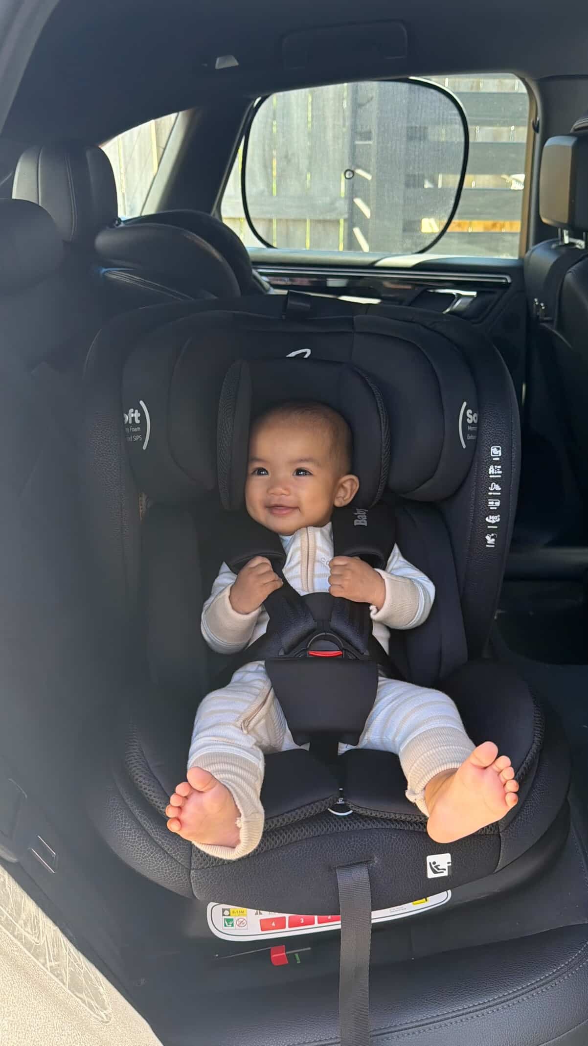 All-Rider Midnight 360 Rotating Convertible iSize Car Seat with ISOFIX and Top Tether