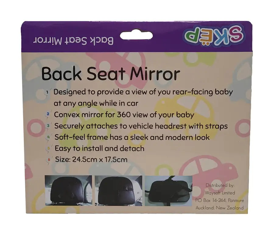 SKEP Back Seat Mirror - Black - Babyonline