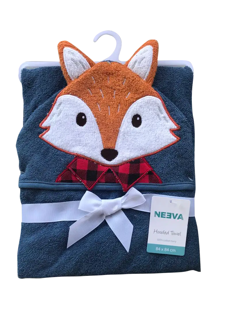 Neeva Hooded Towel BLUE FOX - Babyonline