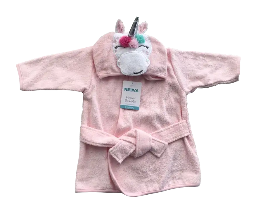 Neeva Baby Bath Robe PINK UNICORN - Babyonline