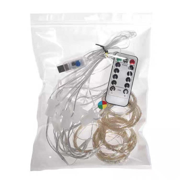 300 LED Curtain String Fairy Light Christmas Light