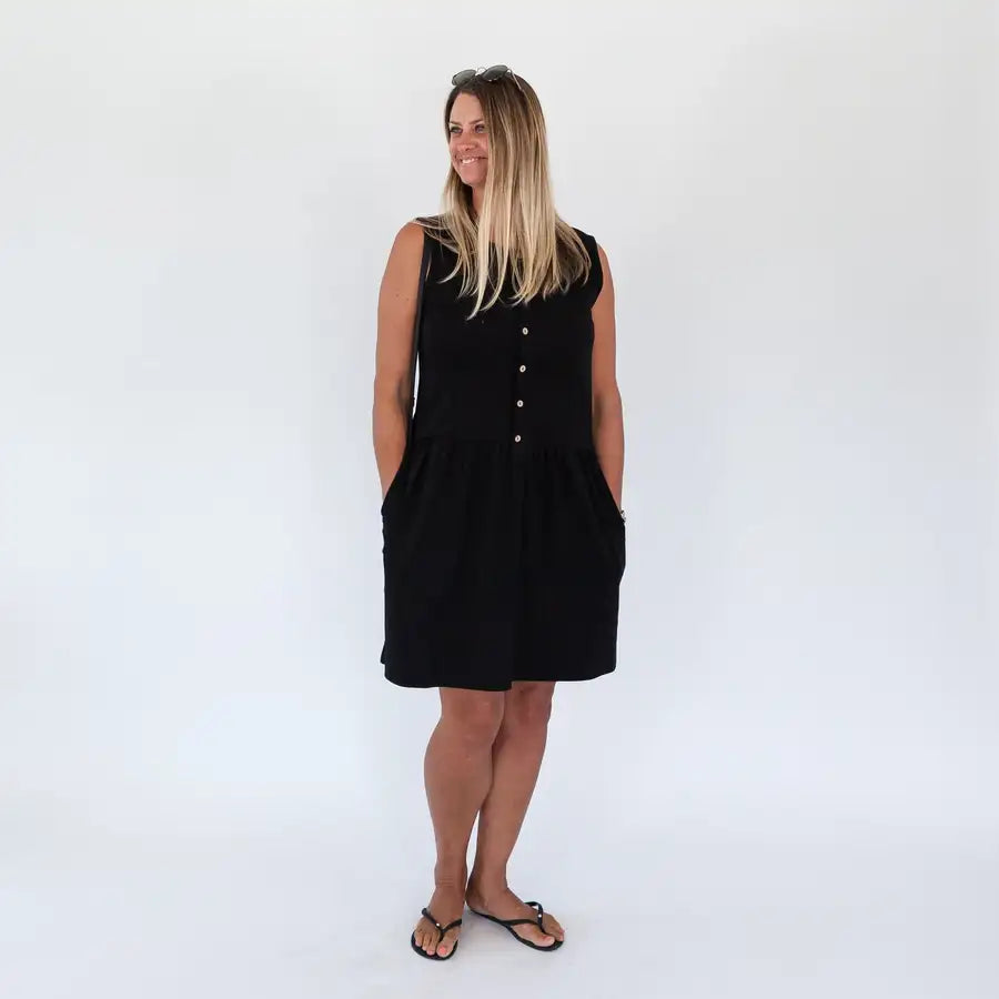 Milkbar Breastfeeding Billie Dress | Black - Babyonline